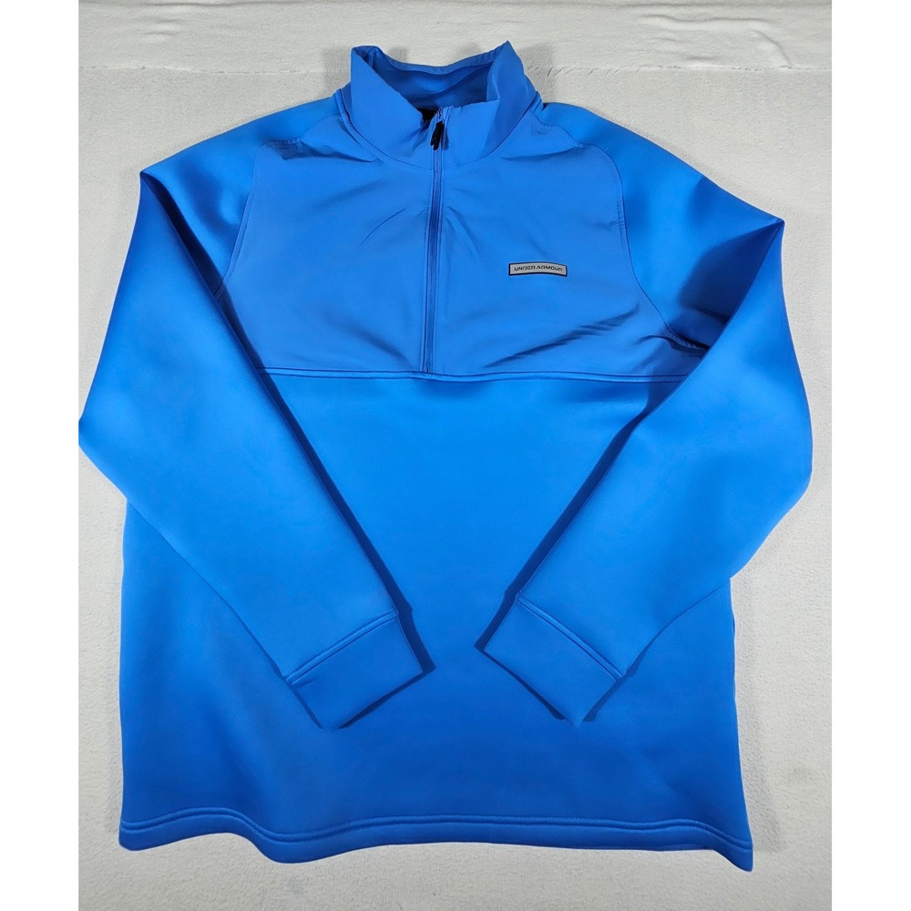Under Armour Mens UA Drive Pro Hybrid HZ Golf Pullover Blue XL 6005666-402‎